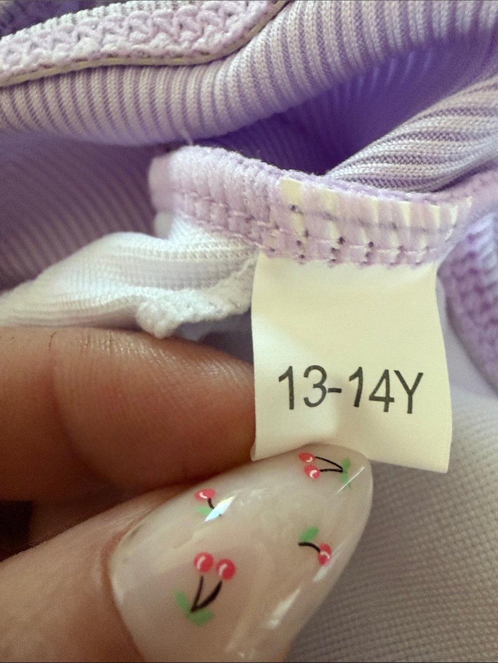 Lilac Ribbed Wrap Bikini Set - Picture 5 of 6